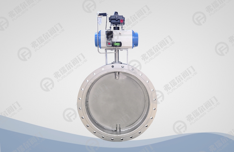 气动通风法兰蝶阀